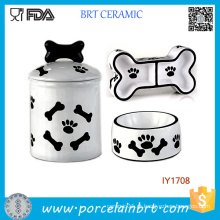 3PCS Armazenamento Jar Alimentos Água Bowl Pet Acessórios Atacado China